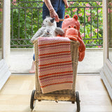 Confetti Stripe Baby Blanket (Pink)