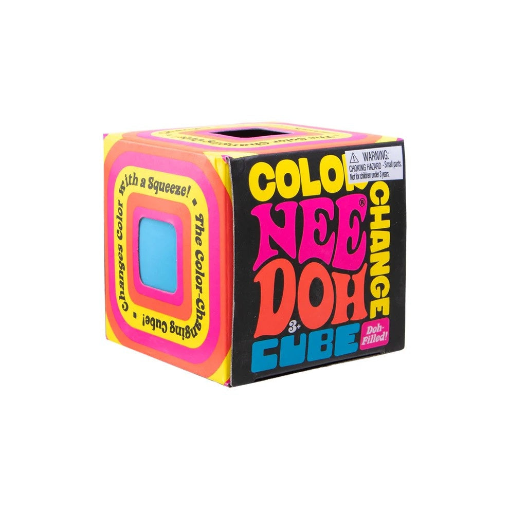 Colour Change Cube Shape Nee Doh (3 Colours)