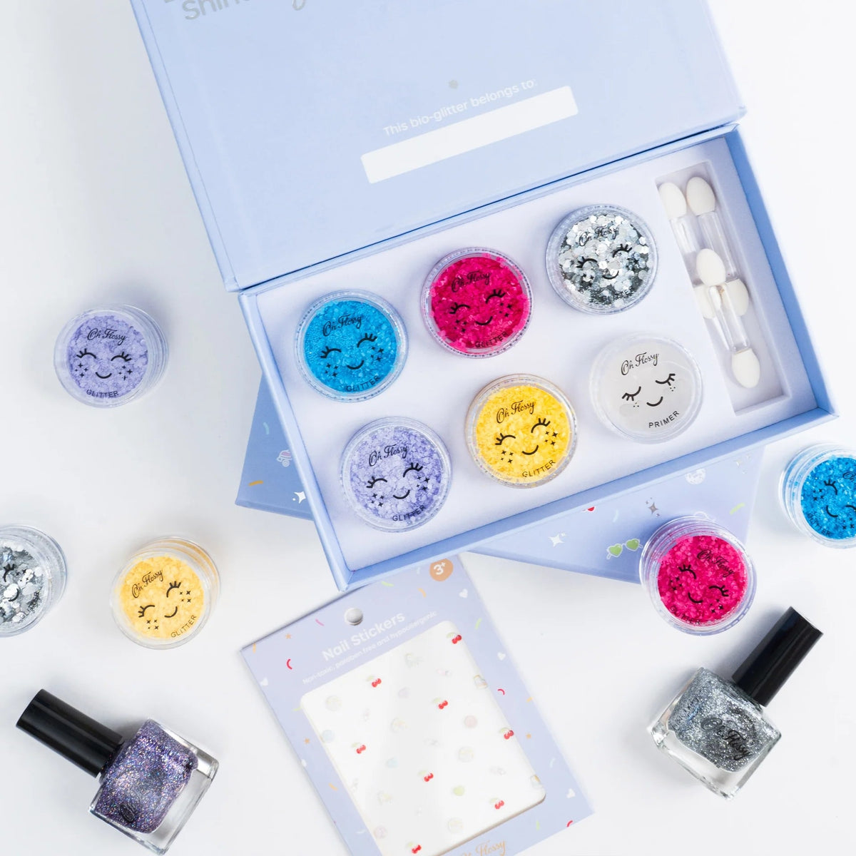 Oh Flossy Kids Disco Fever Glitter Set