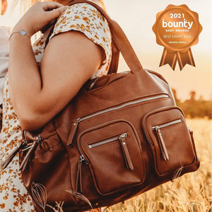 Carryall Tan Nappy Bag (Vegan Tan)