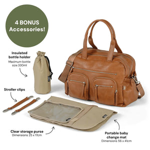 Carryall Tan Nappy Bag (Vegan Tan)