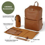 Multitasker Nappy Backpack (Chestnut Brown Vegan)