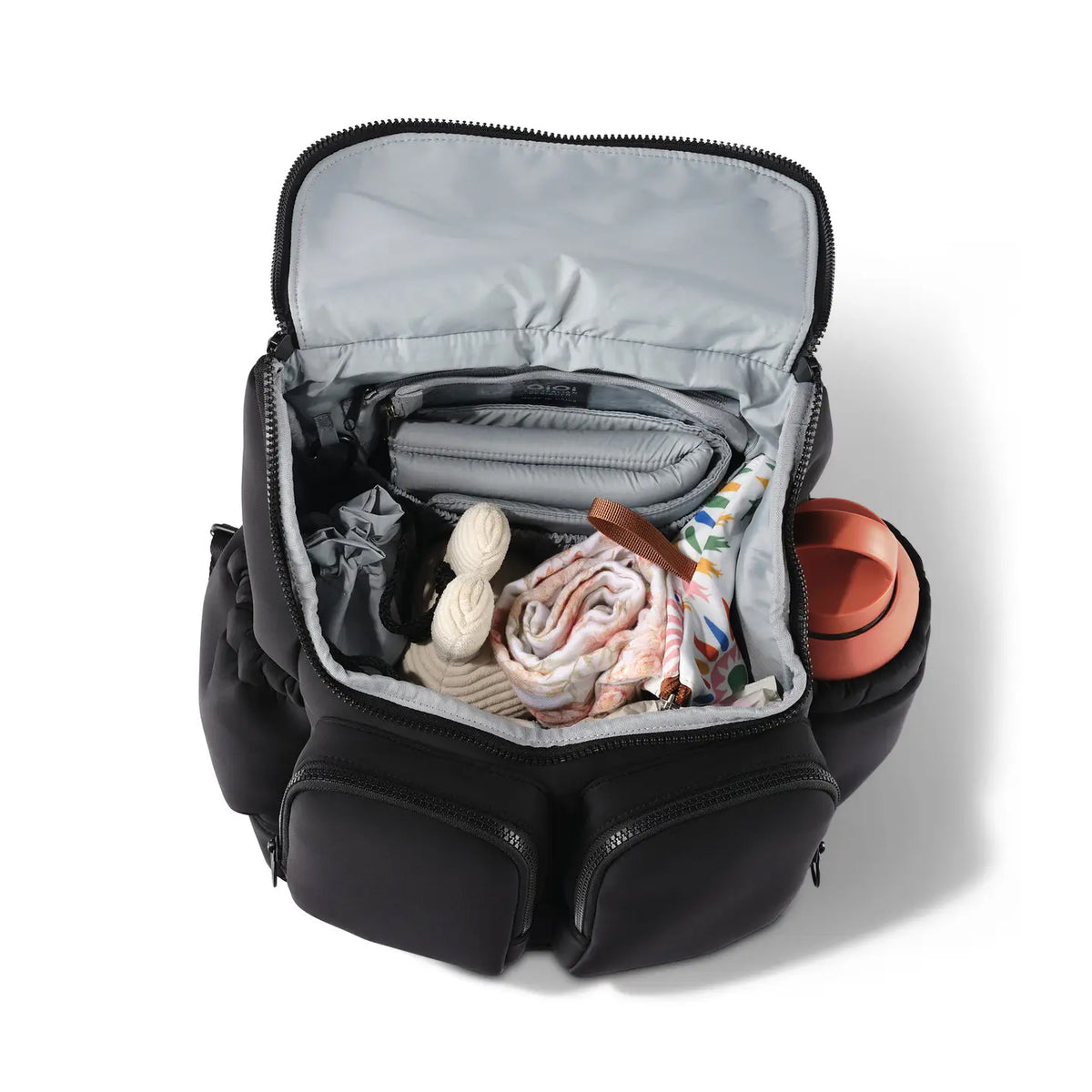 Signature Nappy Backpack (Black Neoprene)