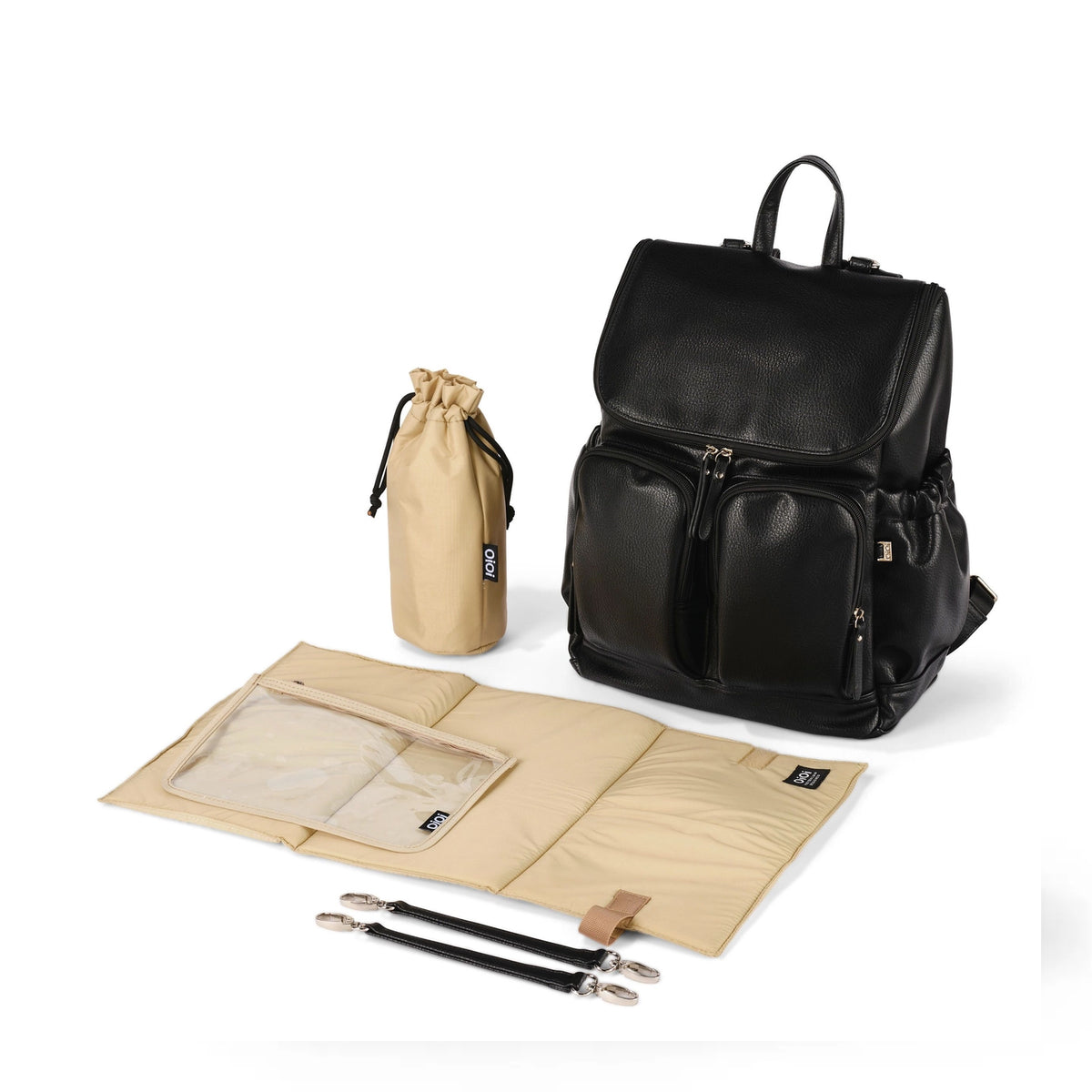 Signature Nappy Backpack (Black Dimple)