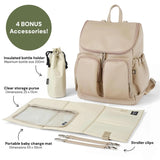 Signature Nappy Backpack (Oat Dimple)