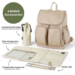 Signature Nappy Backpack (Oat Dimple)