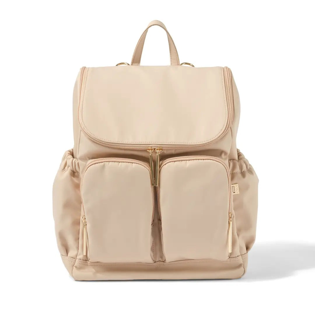Signature Nappy Backpack (Beige Nylon)