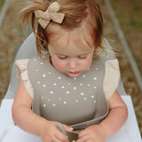 Silicone Catch Bib - Stone Pebble