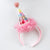 Pom Pom & Tulle Party Hat Headband (Pink)