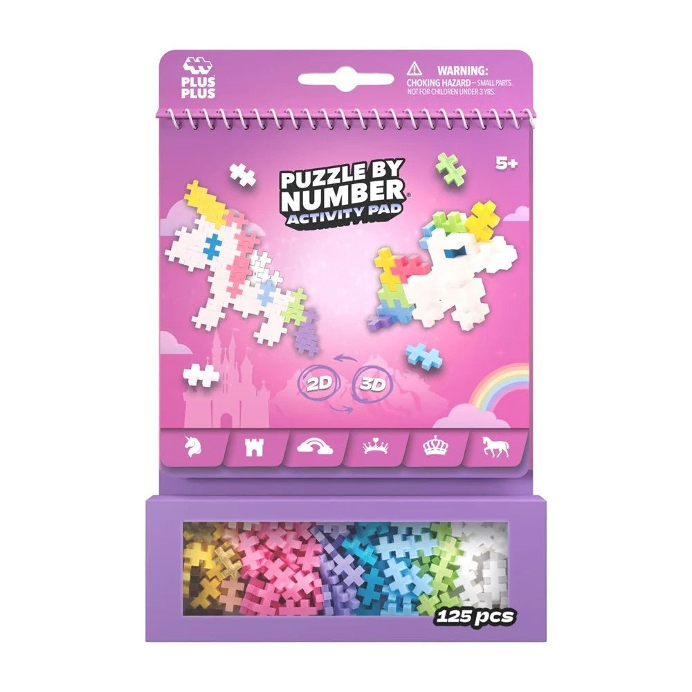 Activity Pad - Puzzle By Number (Fairy Tale Unicorn)