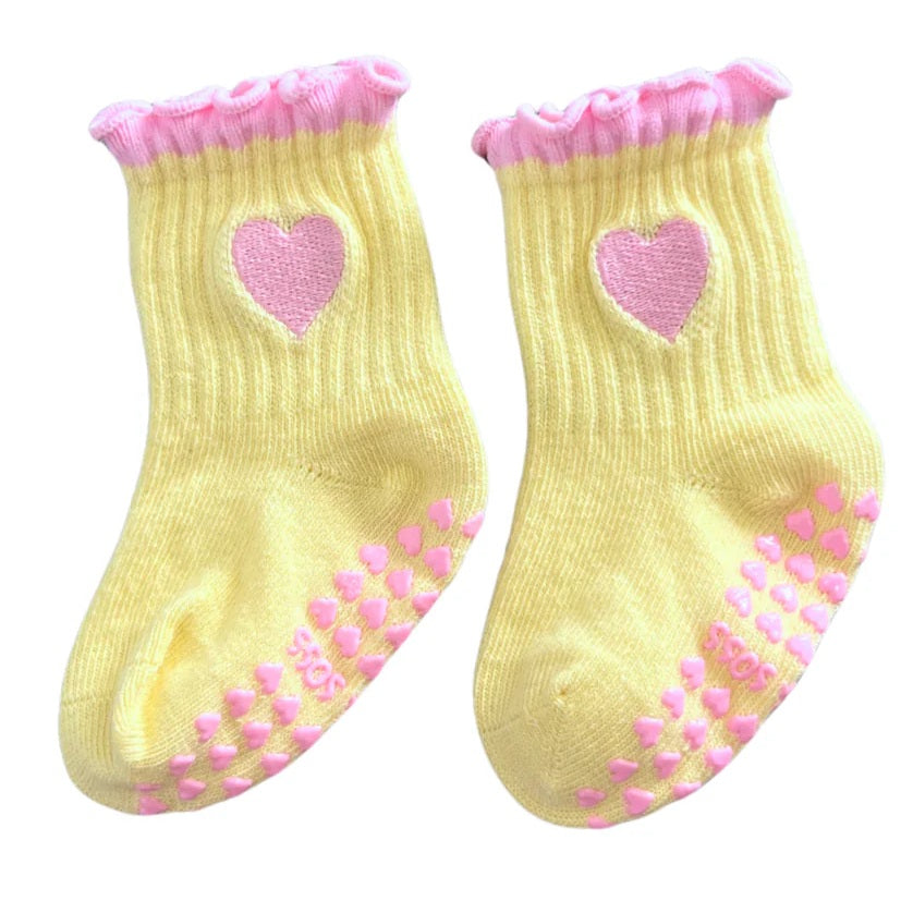 Heart Socks Pink Lemonade