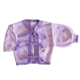 Heart Tie Up Cardigan Twilight