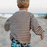 Stripe Long Sleeve Tee Stone