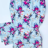 Pram Liner (Mint Floral)