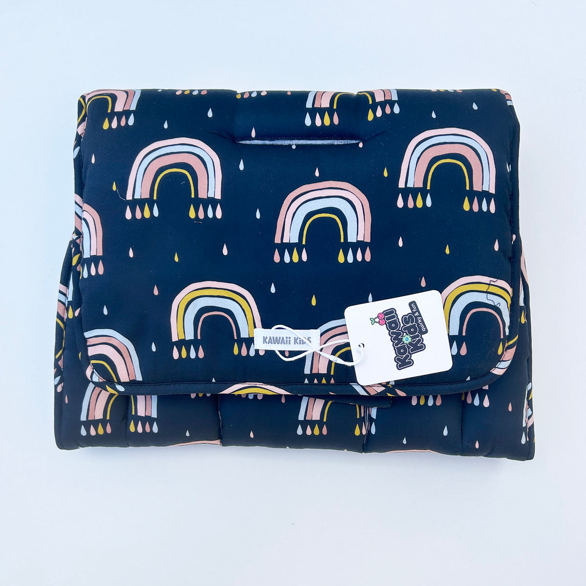Pram Liner (Navy Rainbows)