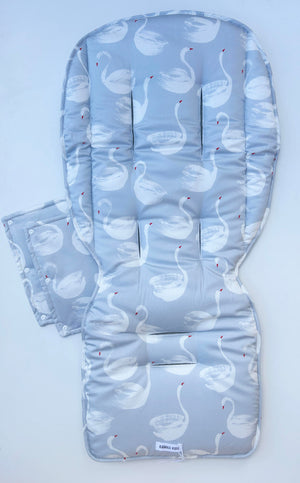 Pram Liner (Grey Swans)