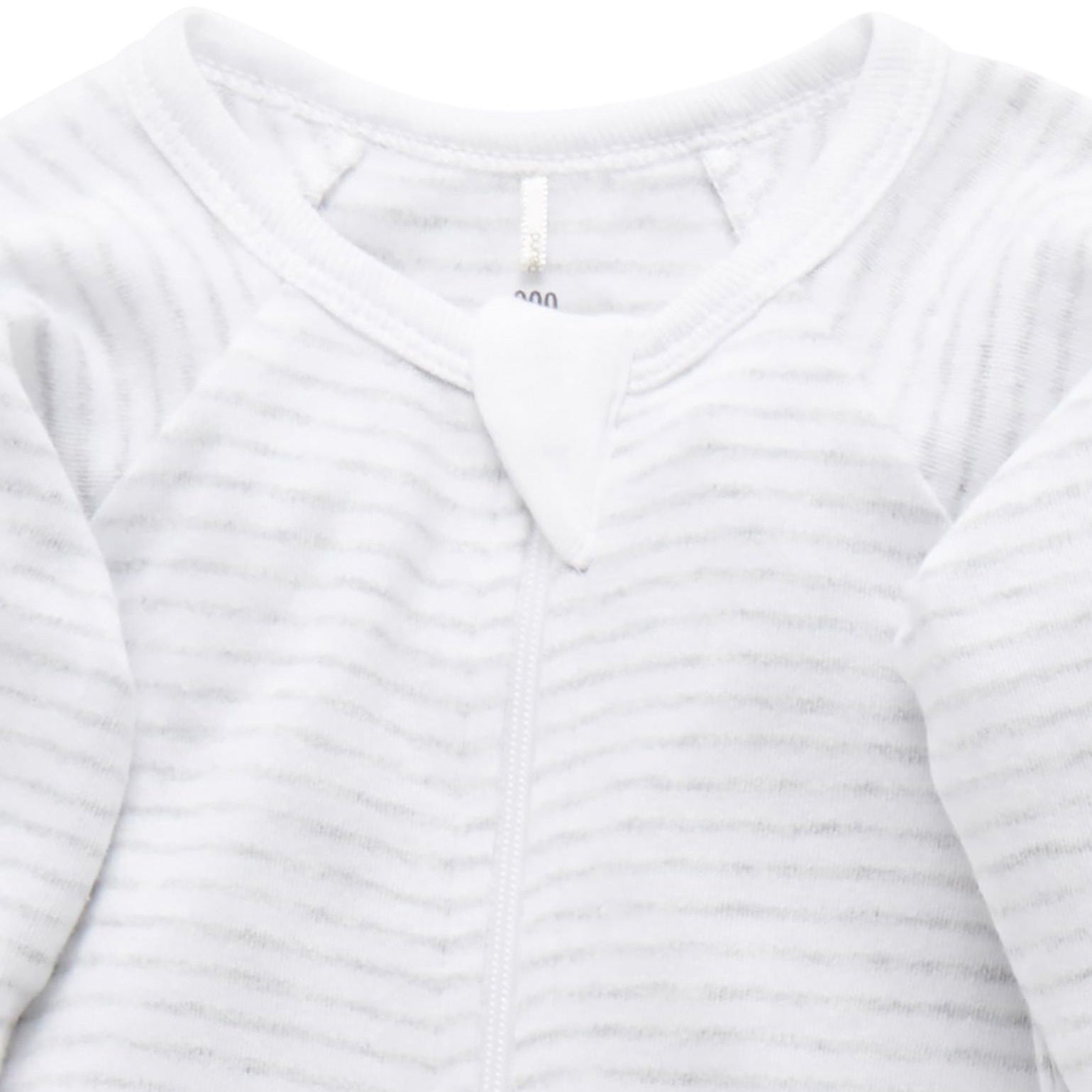 Grey Melange Zip Growsuit 2 Pack