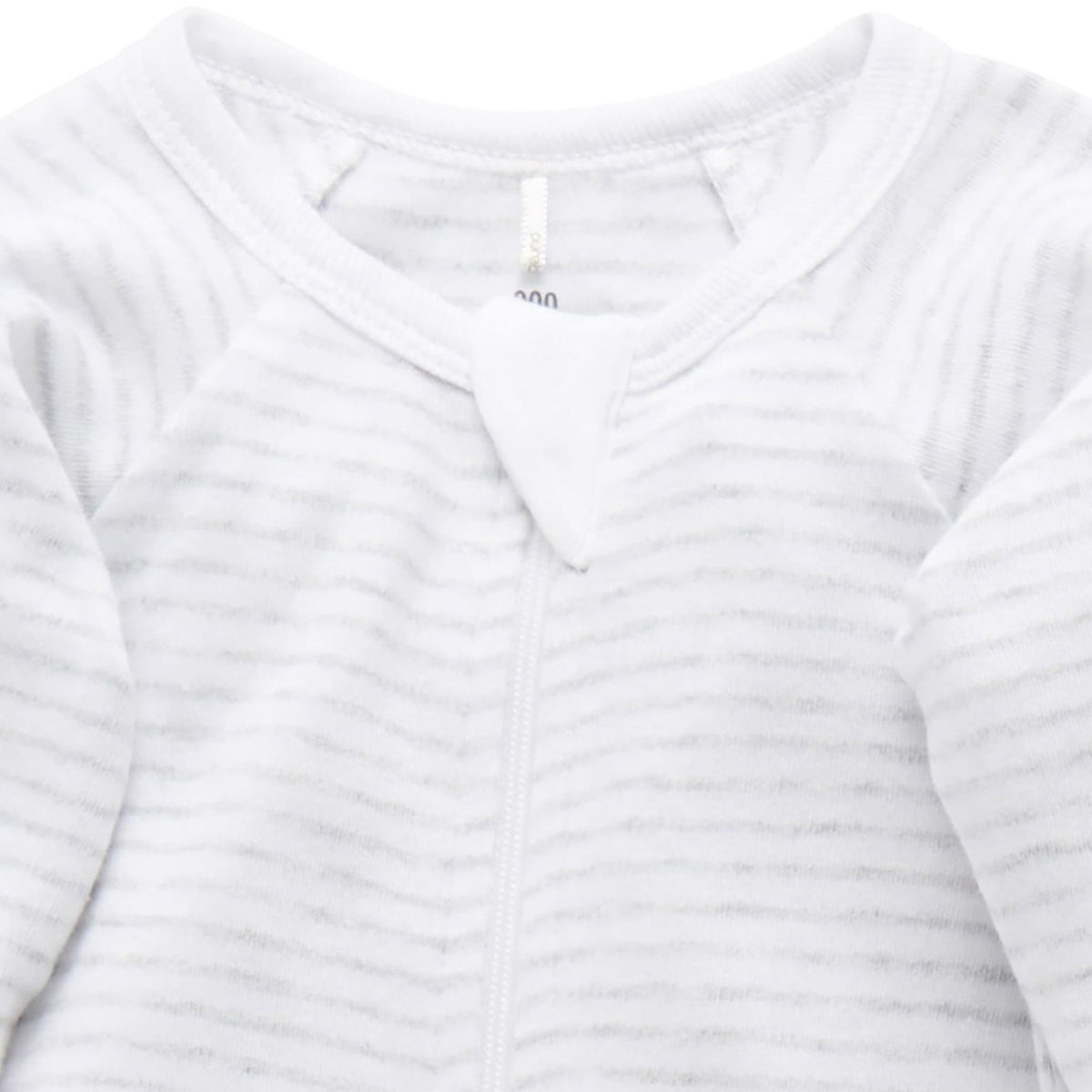 Grey Melange Zip Growsuit 2 Pack