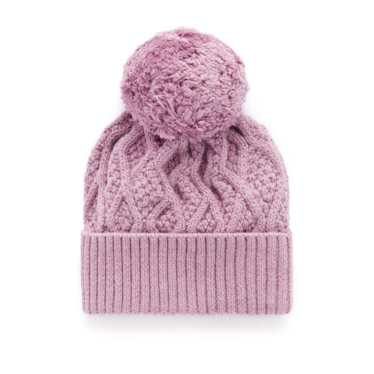Lavender Cable Beanie