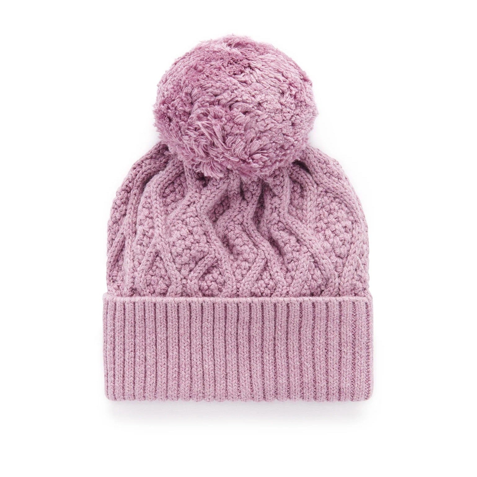 Lavender Cable Beanie