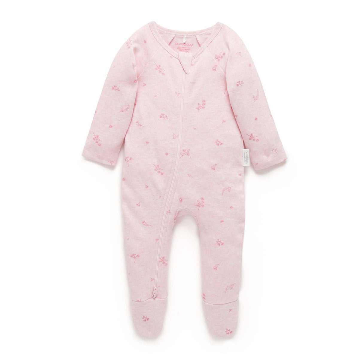 Pink Blossom Zip Growsuit