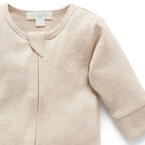 Biscuit Rib Zip Growsuit
