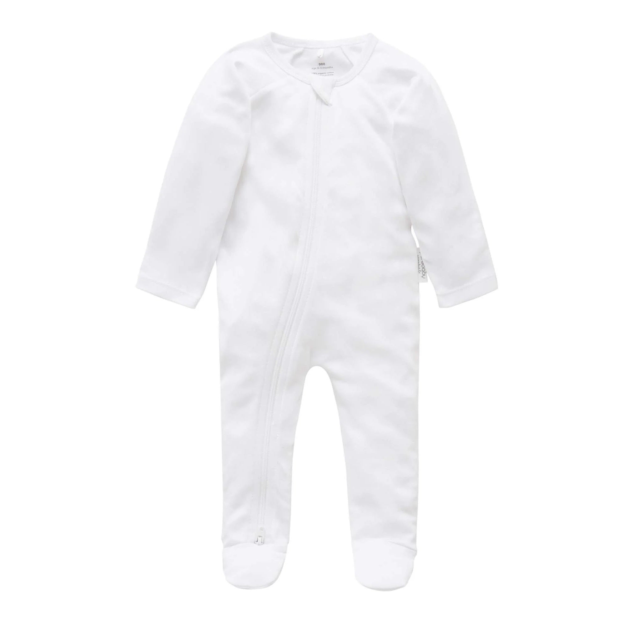 White Zip Growsuit