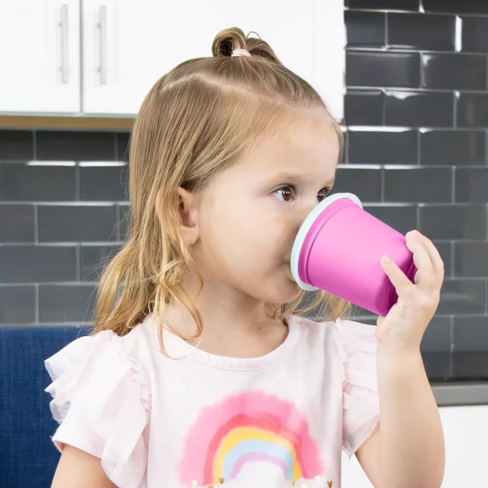 Tiny Tumbler With Lid (Bright Pink)