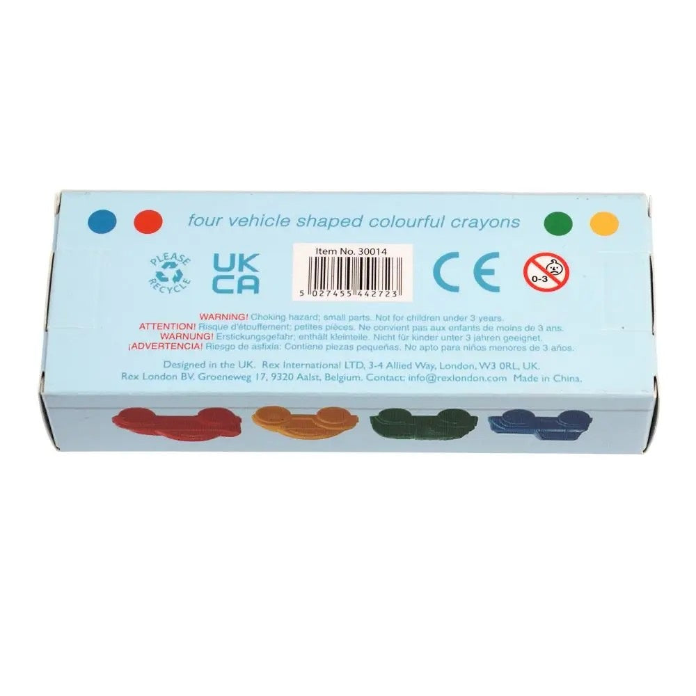 Car Crayons Set Of 4
