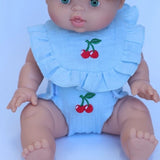 Cherry Bib & Diaper Set