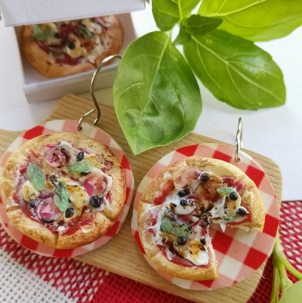 Pizza Party Dangley Earrings