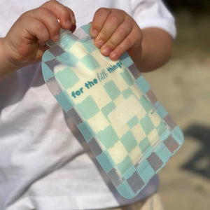 Reusable Food Pouch 150ml - Checkmate Bubblegum (5 Pack)