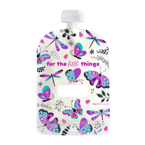 Reusable Food Pouch 150ml - Fluterbys (10 Pack)
