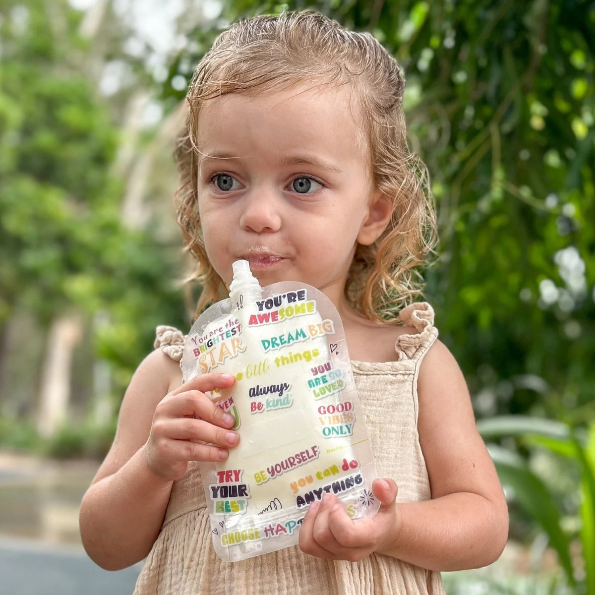 Reusable Food Pouch 150ml - Lunchbox Love (5 Pack)