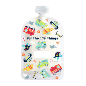 Reusable Food Pouch 150ml - Rescue Squad (5 Pack)