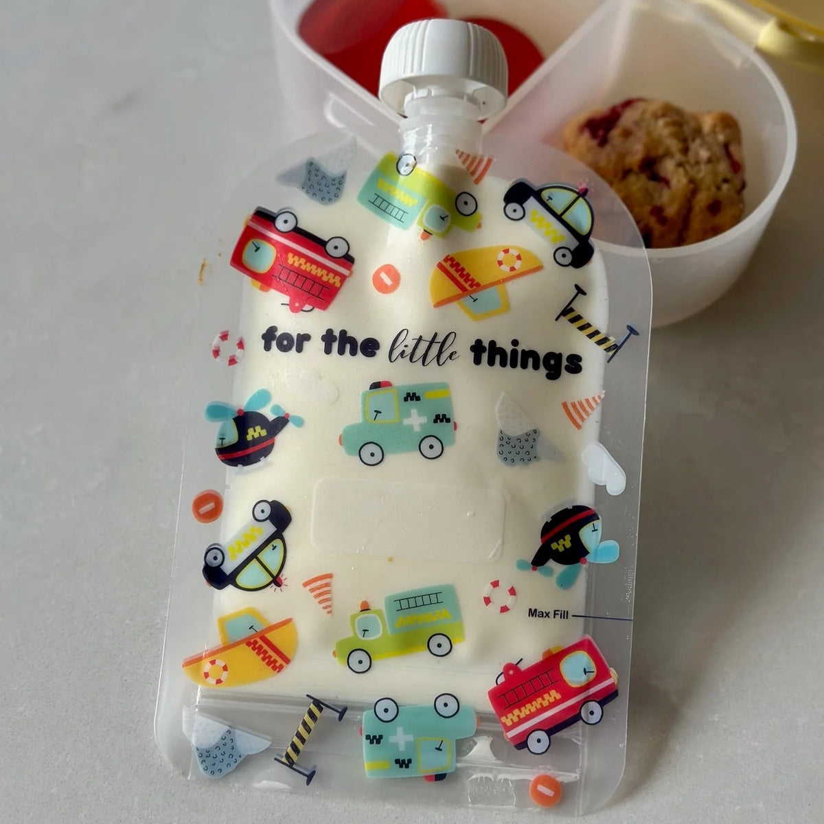 Reusable Food Pouch 150ml - Rescue Squad (5 Pack)