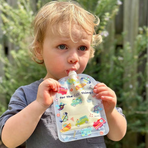 Reusable Food Pouch 150ml - Rescue Squad (5 Pack)