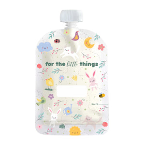 Reusable Food Pouch 150ml - Sugar And Spice (5 Pack)