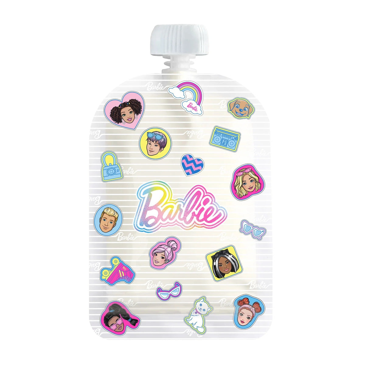 Reusable Food Pouch 150ml - Team Barbie (5 Pack)
