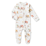 Diggers & Tractors Snuggle Sleepsuit Zip Footie