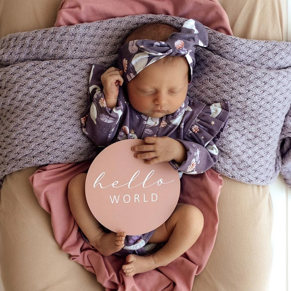 Swans & Rosa Reversible Milestone Cards