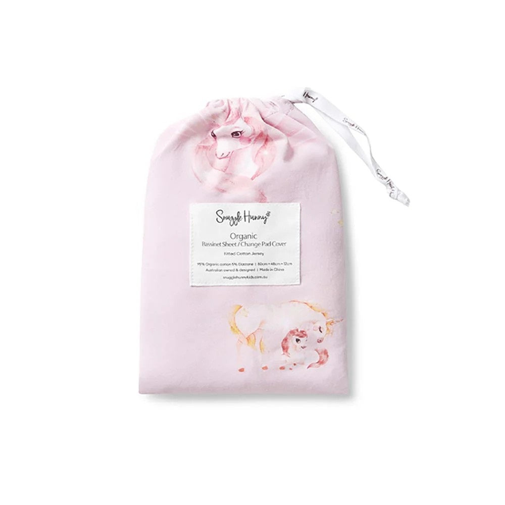 Unicorn Bassinet Sheet/ Change Pad Cover