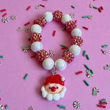 Xmas Beaded Bracelet Santa