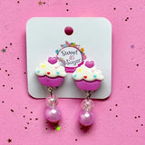 Clip On Earrings (Cupcake)