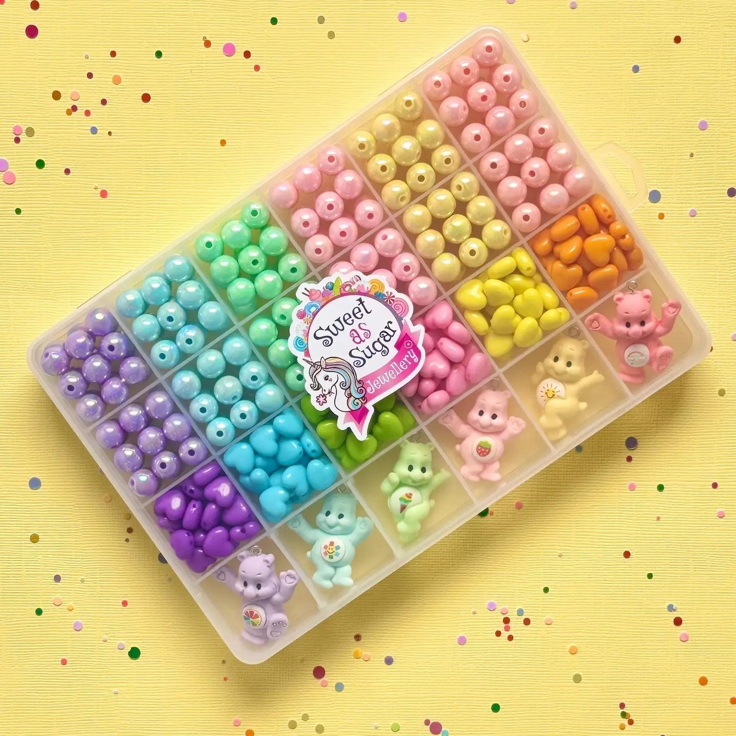 Large Rainbow Bear Jewellery Making Kit