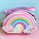 Shoulder Bag (Pink Rainbow)