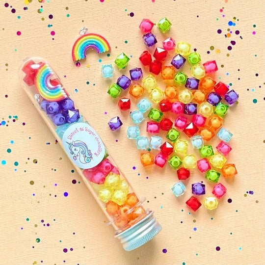 Jewellery Making Test Tube Necklace Kit (Rainbow)