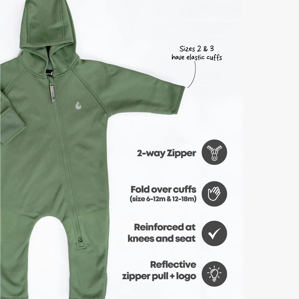All-Weather Fleece Onsie (Forest Moss)