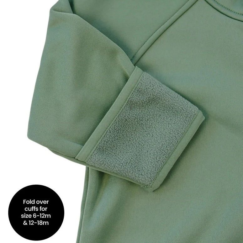 All-Weather Fleece Onsie (Forest Moss)