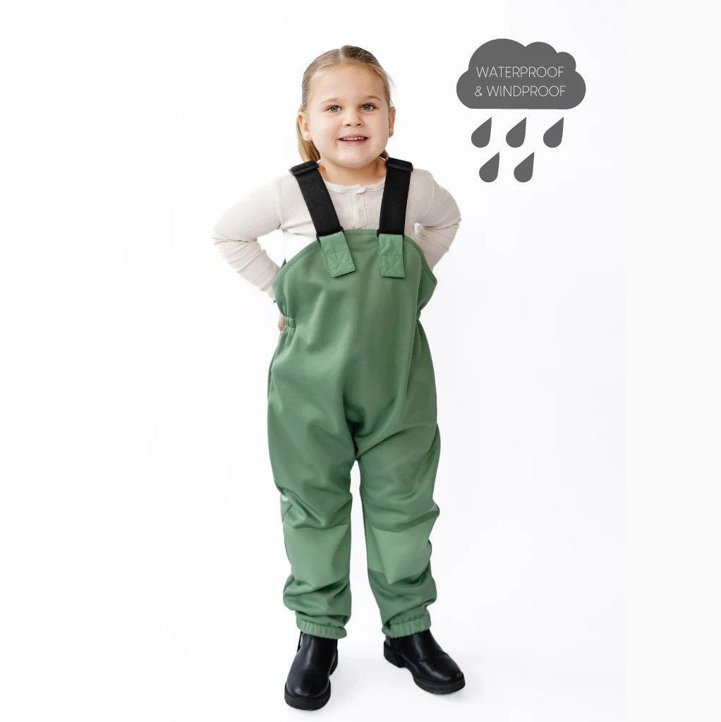 All-Weather Fleece Overalls (Forest Moss)